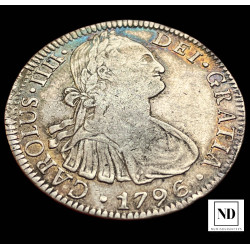 8 Reales de Carlos IV -...