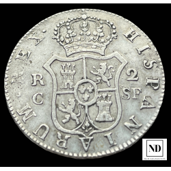 2 Reales de Fernando VII - 1811 - Mallorca - 5,82g Ag