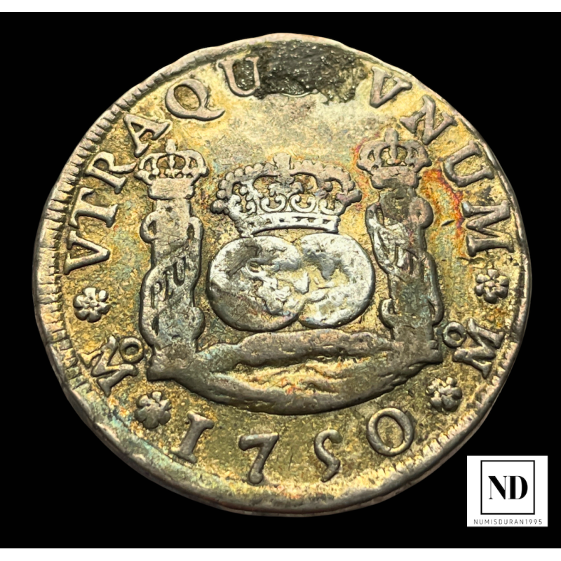 4 Reales de Fernando VI - 1750 - México - 13,31g Ag