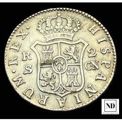 2 Reales de Carlos IV -...