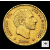 25 pesetas de Alfonso XII del 1883 - 8,07g Au