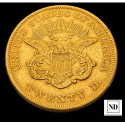 20 Dolares de Estados Unidos - 1854  - Filadelfia -  33,40g Au