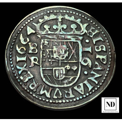 16 Maravedis de Felipe IV - Burgos - 1664 - 3,78g Cu