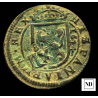 8 Maraveís de Felipe IV - 1624 - Resellados - 6,86g Cu