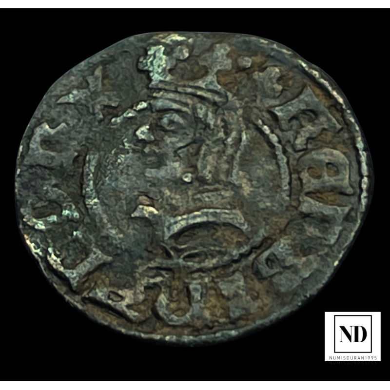 Dinero de Fernado II - 1479-1516 - Barcelona - 0,65g Cu