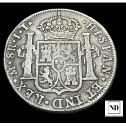 8 Reales de Fernando VII - México - 1820 - 26,68g Ag