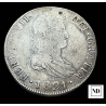 8 Reales de Fernando VII - Nueva Guatemala - 1821 - 26,79g Ag
