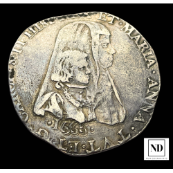 Felipe de Carlos II - Milán - 1666 - 27,45g Ag