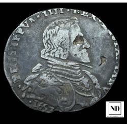 Ducatón de Felipe IV - Milán - 1657 - 27,52g Ag