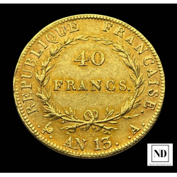 40 Francos de Napoleón - 1804/1905 - 12,89g Au