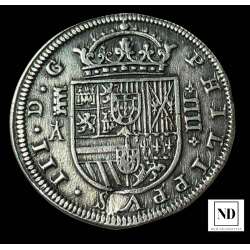 4 reales de Felipe III - 1621 - Segovia - 13,13g Ag