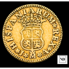 1/2 Escudo de Felipe V - 1744 - Madrid -  1,73g Au