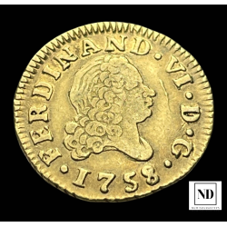 1/2 Escudo de Fernando VI -...