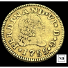 1/2 Escudo de Fernando VI - Madrid - 1755 - 1,73g Au