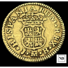 1/2 Escudo de Fernando VI - Madrid - 1755 - 1,73g Au