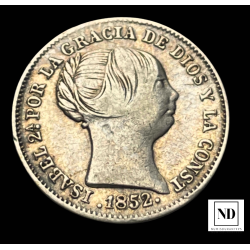 Real de Isabel II - Madrid- 1852 - 1,23g Ag