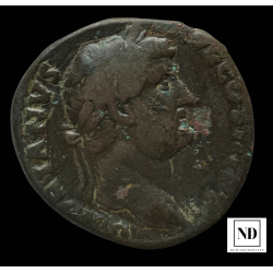 Sestercio de Adriano  - 117-138 d.C - 23,95g Cu