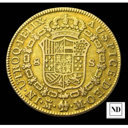 8 Escudos de Carlos III - 1788 - Madrid - 26,85g Au