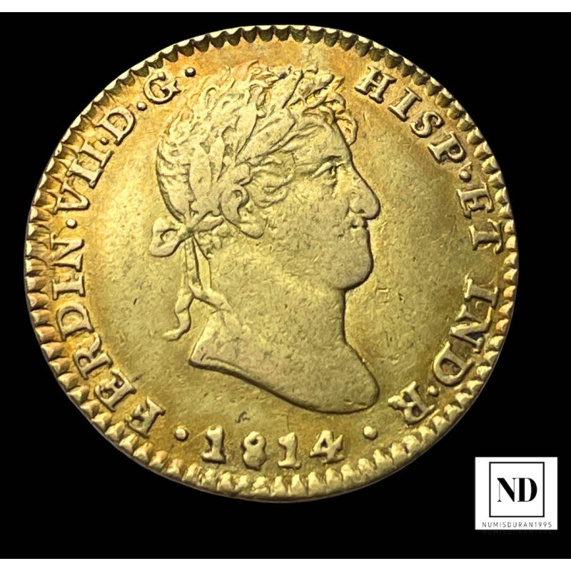 2 Escudos de Fernando VII - 1814 - Cádiz -