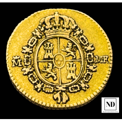 1/2 Escudo de Carlos IV - 1792 - Madrid - 1,68g Au