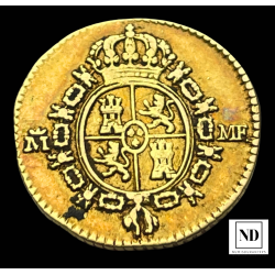 1/2 Escudo de Carlos IV - 1789 - Madrid - 1,68g Au