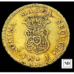 1 Escudo de Carlos III - 1762 - Popayán - 3,31g Au