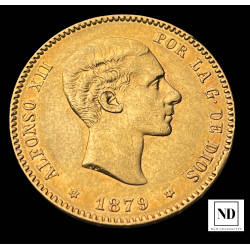 25 Pesetas de Alfonso XII -...