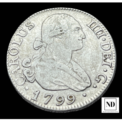 2 reales de Carlos IV -...