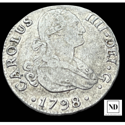 2 reales de Carlos IV -...