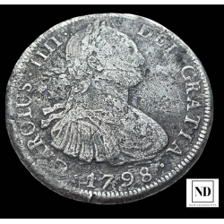 8 Reales de Carlos IV -...