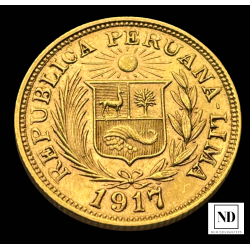 Libra de Perú del 1917 - 7,99g Au 917 - EBC/SC